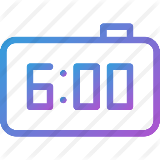 Png Freeuse Stock Clock Free And Date - Digital Clock 6 00 Png (512x512)