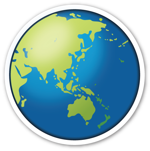 Svg Royalty Free Download Europe Clipart Logo Earth - Simple Earth With Australia (525x528)