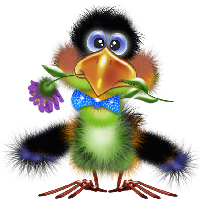 These Are So Cute, I Doubt I'll Ever Use Them But Just - Funny Bird Clip Art (650x672)