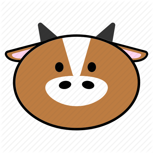 Ox Vector Chinese Zodiac Clipart Transparent Library - Cute Ox Cartoon (512x512)