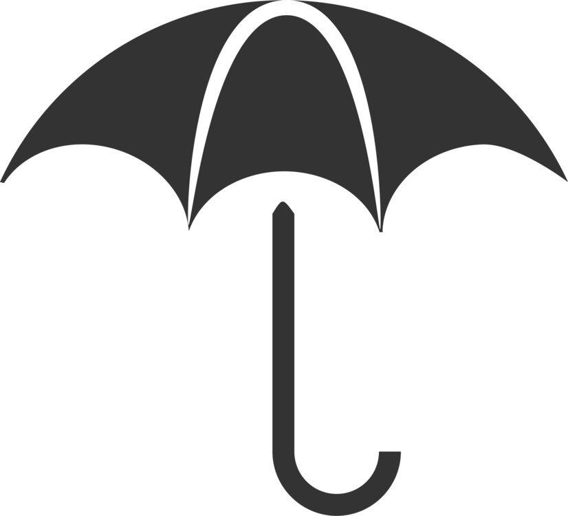 Umbrella Computer Icons Drawing Black And White - Umbrella Png Vector (826x750)
