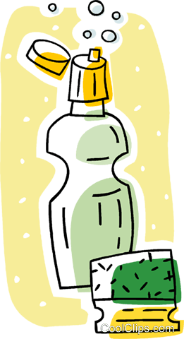 Idiocracy Clip Clip Black And White Stock - Dishwashing Soap Clipart (261x480)