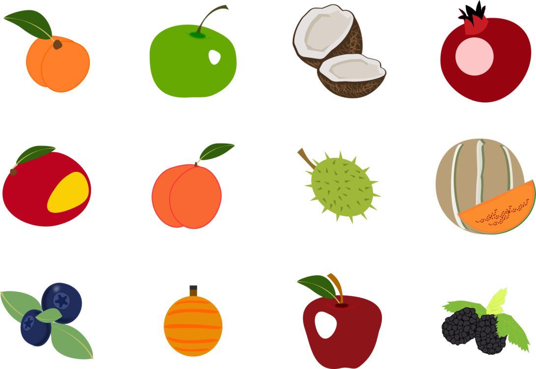 Computer Icons Fruit Encapsulated Postscript Thumbnail - Transparent Fruit Icons (1090x750)