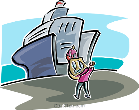 Ship At Dock Being Loaded With Fish Royalty Free Vector - Ship (480x381)