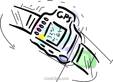 Gps/watch Royalty Free Vector Clip Art Illustration - Gps/watch Royalty Free Vector Clip Art Illustration (480x352)