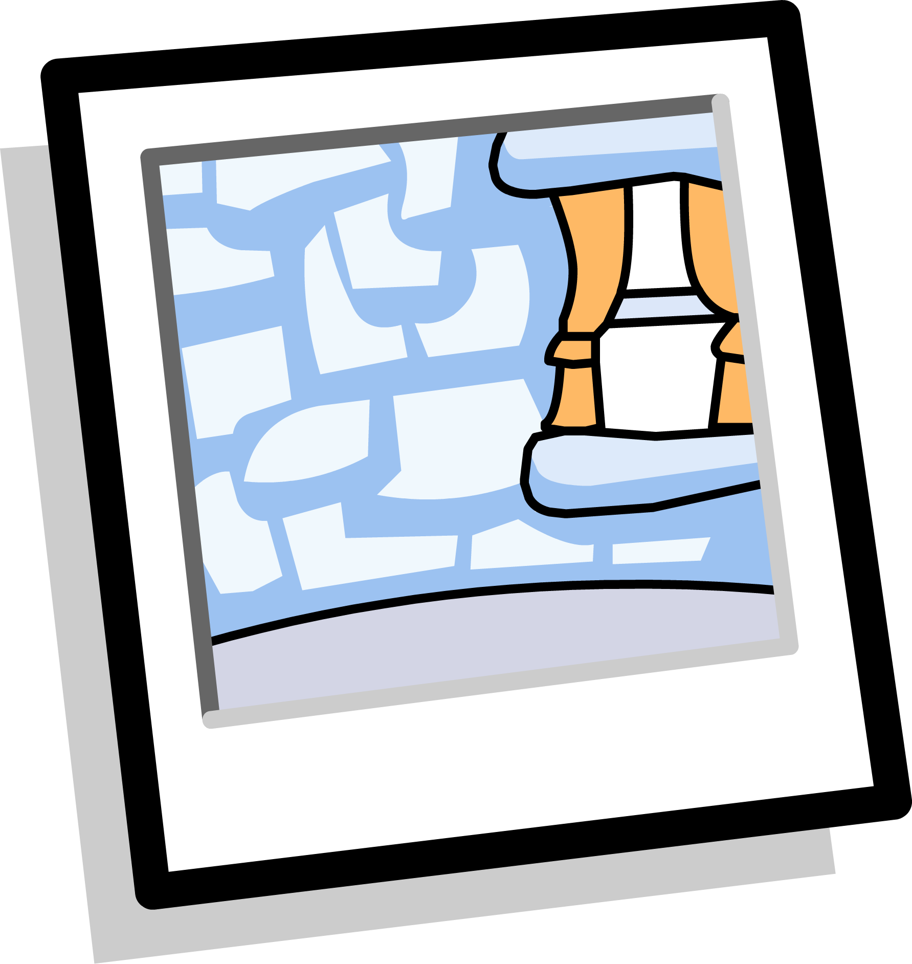 December Igloo Clipart - Club Penguin Background Ids (1783x1884)