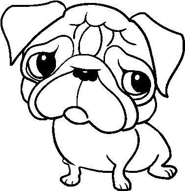 Other Popular Collections - Free Coloring Page Pugs (600x470)