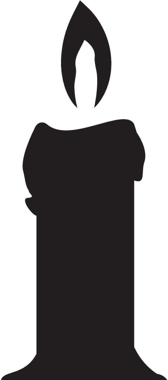 Candle Winter Christmas Advent Transparent Image - Dekoracje Na Andrzejki Szablony (640x1280)