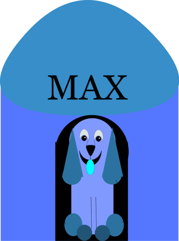 Puppy Inside Doghouse - Dog (600x806)