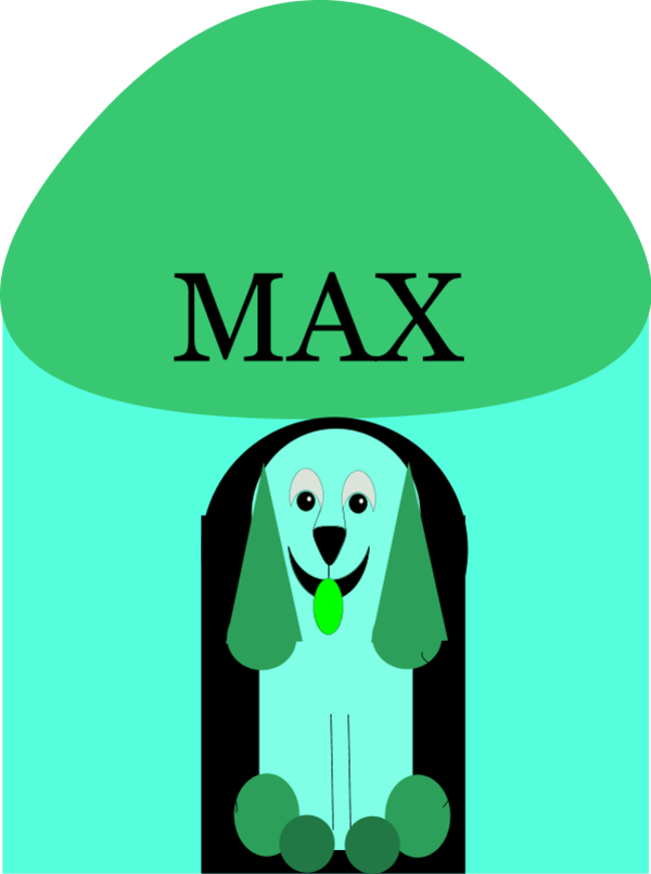 Puppy Inside Doghouse - Dog (600x806)