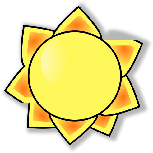 Sun Clip Art (500x501)