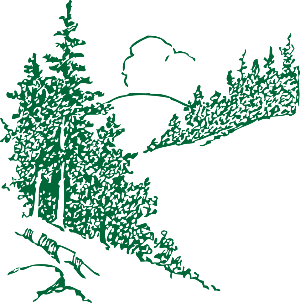 All Photo Png Clipart - Mountain With Trees Outline (958x967)