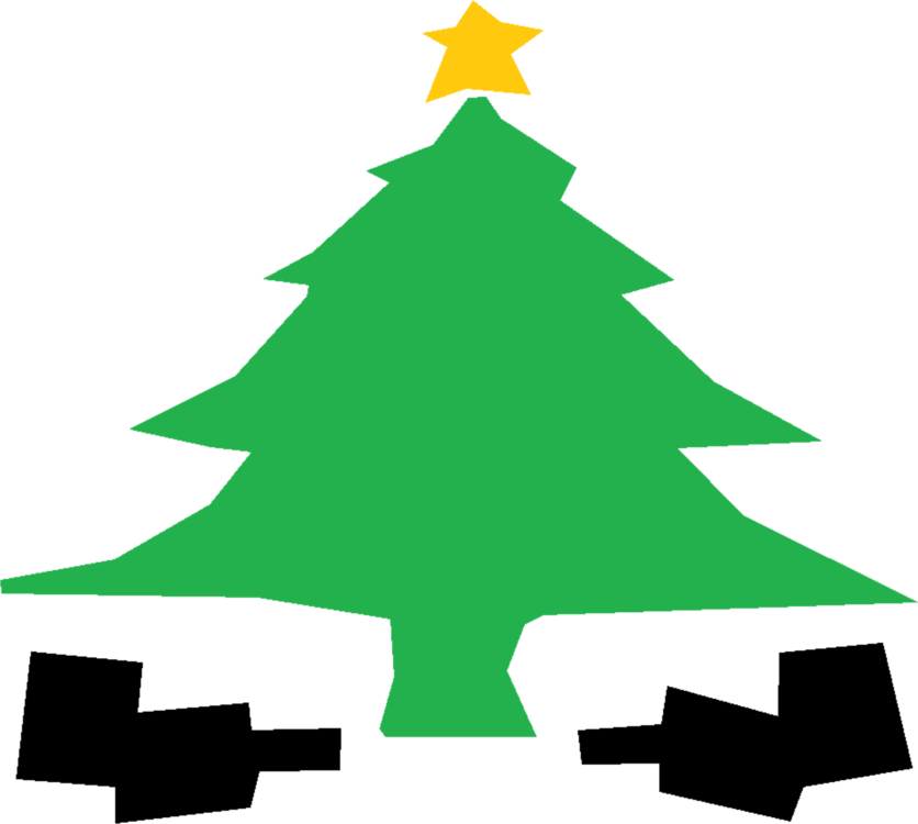 Christmas Tree Fir Computer Icons Spruce - Clip Art (836x750)