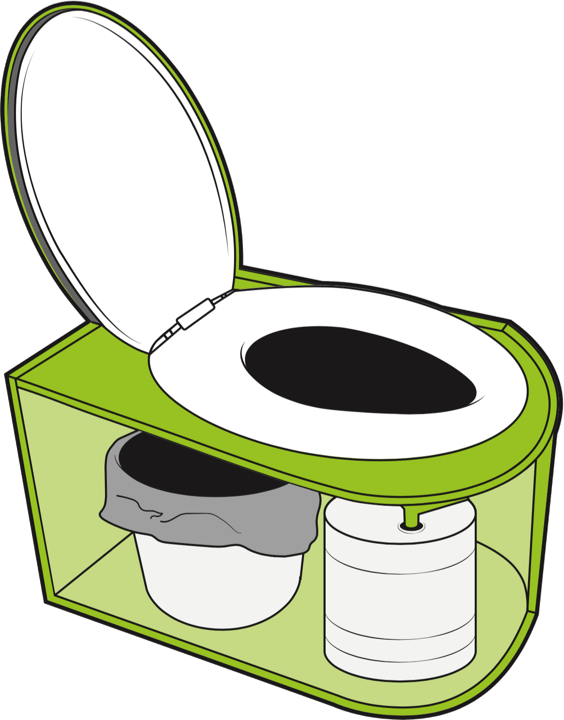 Sanivation Toilets Clipart Human Waste Toilet Clip - Container Based Sanitation Chain (564x720)