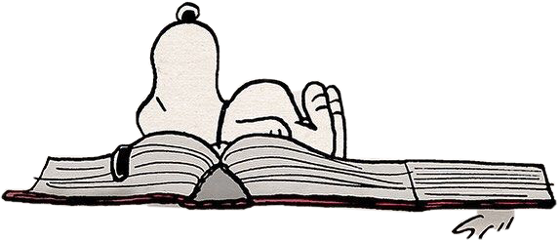 Book Snoopy Charliebrown Freetoedit - Snoopy Estudiando (558x240)