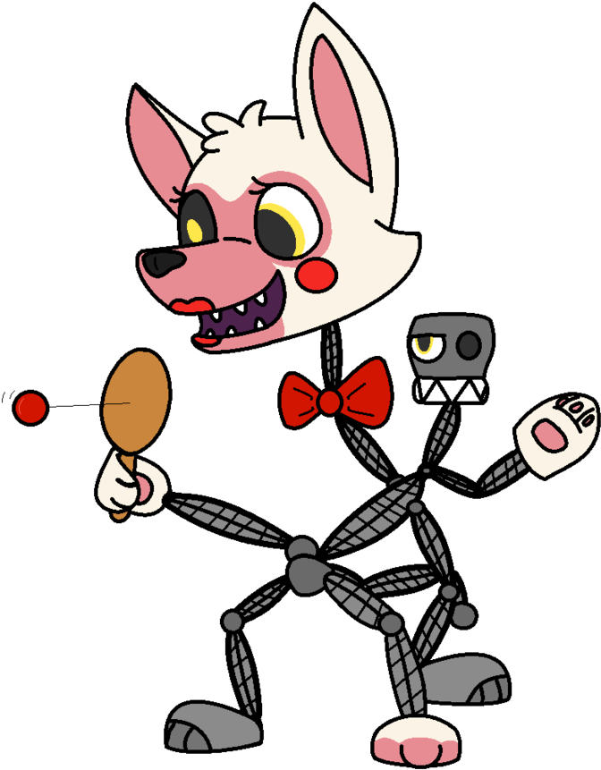 Png Free Download Ballora Drawing Mangle - Fnaf World Mangle Fanart (850x941)