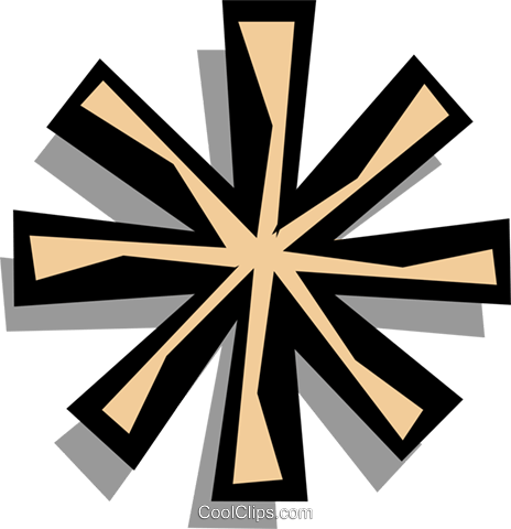 Asterisk Royalty Free Vector Clip Art Illustration - Illustration (464x480)