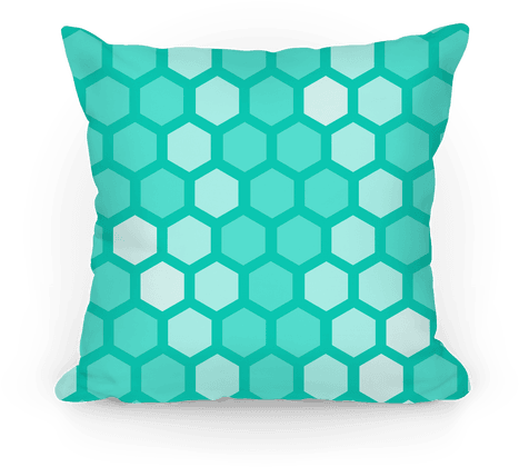 Large Teal Geometric Honeycomb Pattern Pillows Human - Hexagon2 Black Marble & Bron Note Cards (pk Of (484x484)
