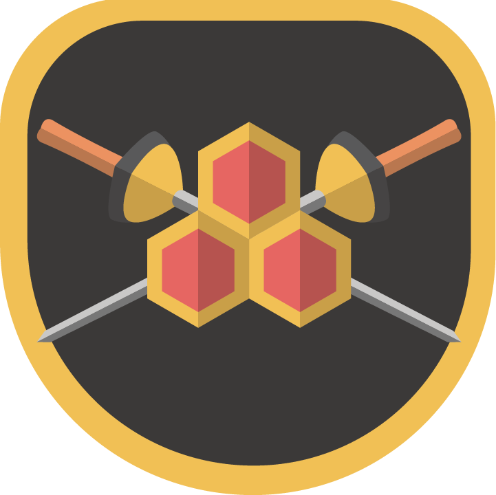 In This Variation, I Positioned The Honeycomb Pattern - Emblem (721x720)