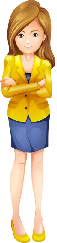 Maestra, Profesora, Mujer De Negocios, Secretaria Cartoon - Business Woman Animation Png (190x800)