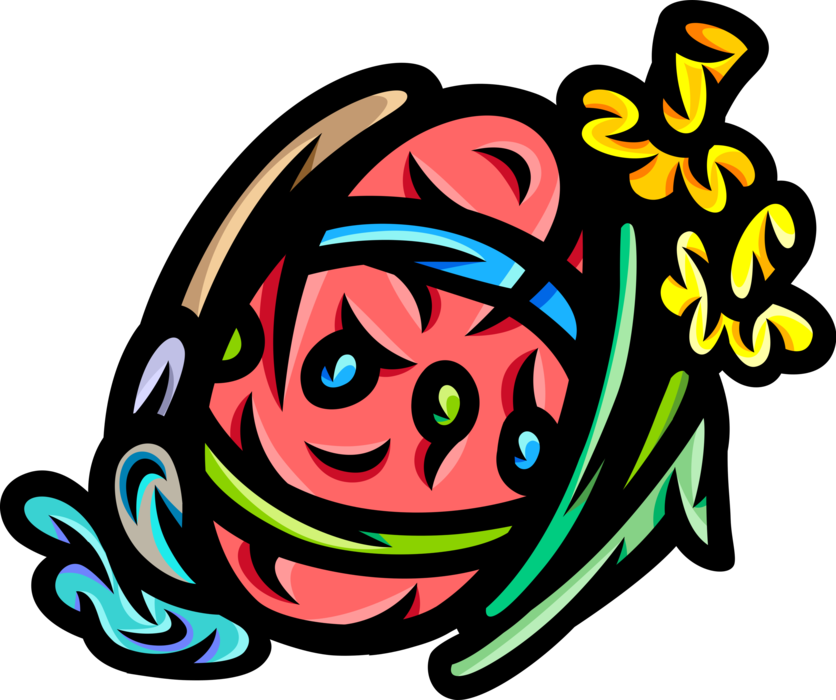 Daffodil Vector Cartoon - Easter Egg (836x700)