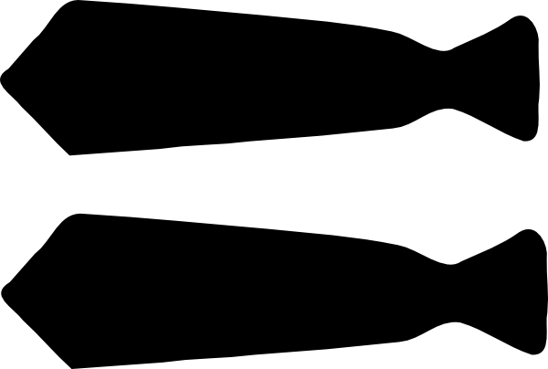 Long Black Tie Clip Art (600x404)