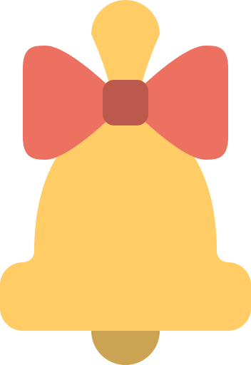 Alarm, Alarm, Bell, Celebration, Gala, Christmas, Christmas, - Cartoon Cm Notification Icon Png (352x512)