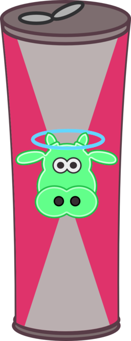 Energy Drink Clip Art Clipart - Red Bull Drinking Cartoon (256x667)