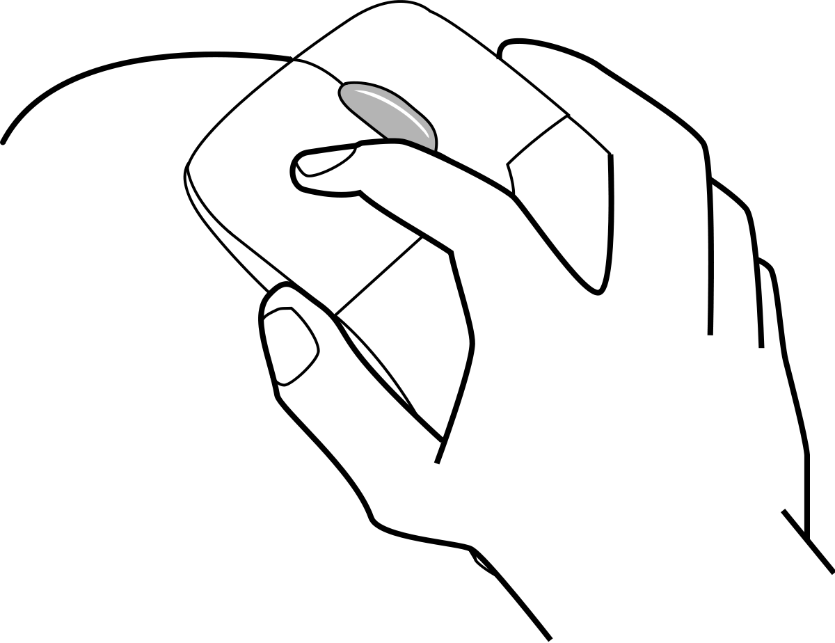 Definition Drawing - Clic Gauche Souris (1200x924)