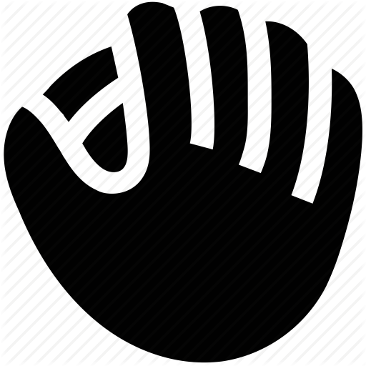 Glove Clipart Baseball Glove Pitcher - Baseball Glove Icon Png (512x512)