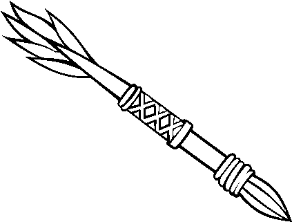 Picture Library Download Indian Spear At Getdrawings - Como Dibujar Una Lanza (600x470)