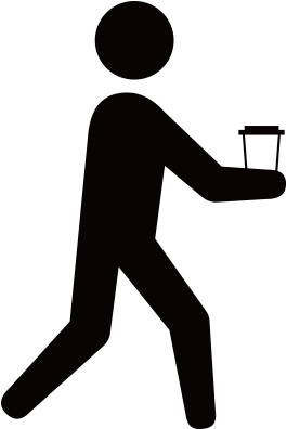 To Go - Walking Person Icon Png (400x400)
