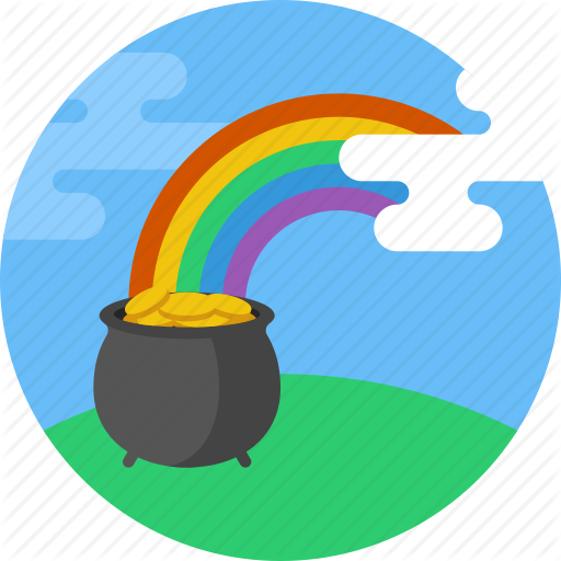 Download Gold Clipart Computer Icons Clip Art Circle - St Patrick's Pot Of Gold Symbols (512x512)