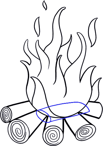 Blunt Drawing At Getdrawings Com Free For - Drawing Of A Fire (678x600)