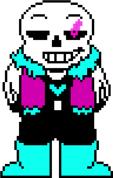 Ul Sans Battle Sprite - Draw Sans Pixel Art (560x790)