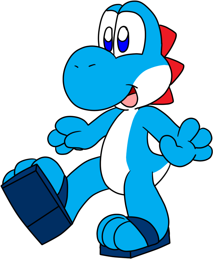 Foot Clipart Sandal - Yoshi With Sandals (766x883)