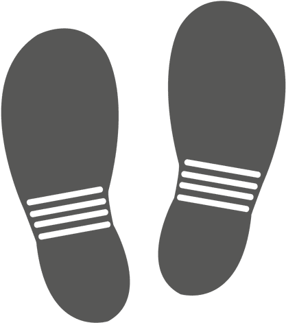 Footprints Clipart Sandal - Footprint Adidas (512x512)