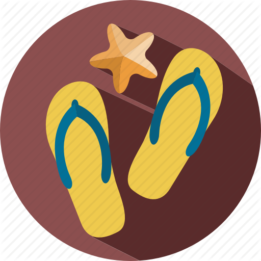 Sandal Clipart Vacation - Icon (512x512)