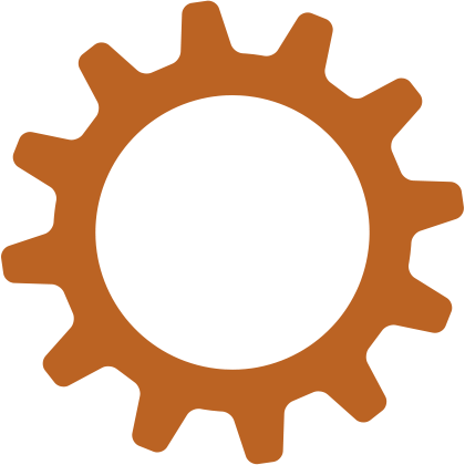 Orange Gear Clip Art (420x420)