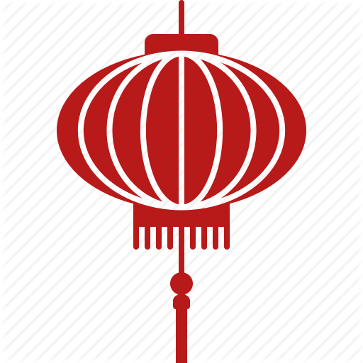 Download Paper Lanterns Black And White Clipart Light - Chinese Lantern Black And White (512x512)