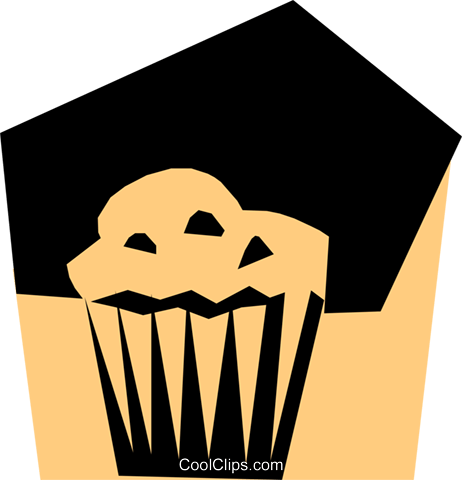 Woodcut Muffin Royalty Free Vector Clip Art Illustration - Woodcut Muffin Royalty Free Vector Clip Art Illustration (462x480)