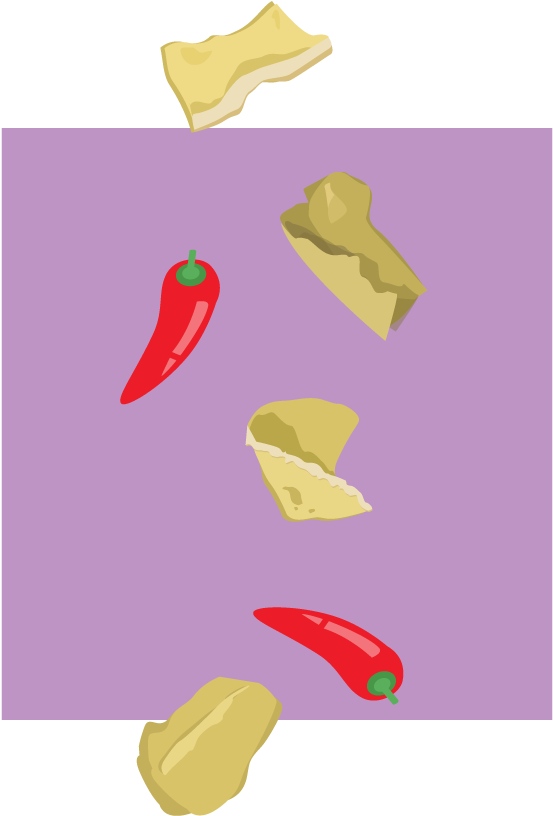 New Delhi Nachos Illustration - Illustration (799x930)