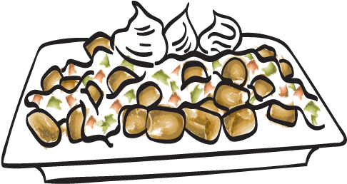 Dishes Drawing Fine Dining Graphic Freeuse Library - Park City (500x375)