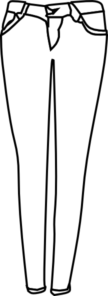 Designer Jeans Clipart - Clip Art (216x591)