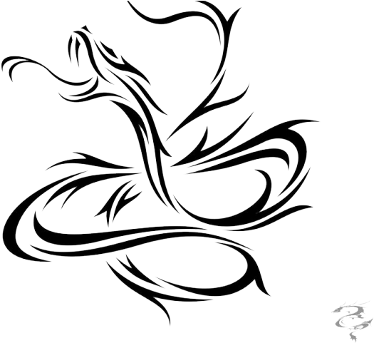 Tribal Tattoos Clipart Snake - Cool Snake Tribal Tattoo (640x480)