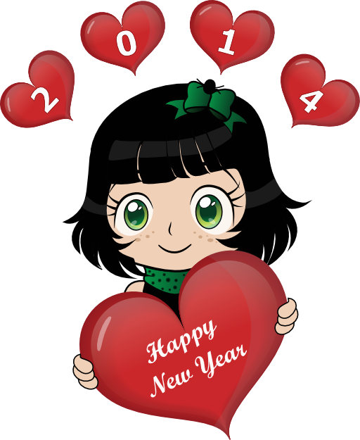 Happy New Year Smiley Emoticons - Happy (512x625)