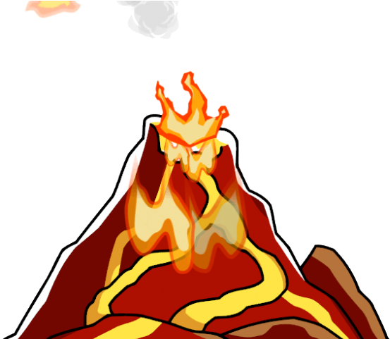 Volcano Clipart Underwater Volcano - Volcano Lava Transparent Background (640x480)