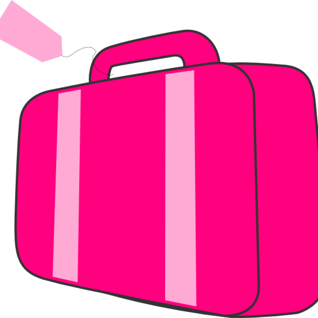 Suit Case Clip Art Pink Suitcase Clip Art At Clker - Clip Art (1024x1024)