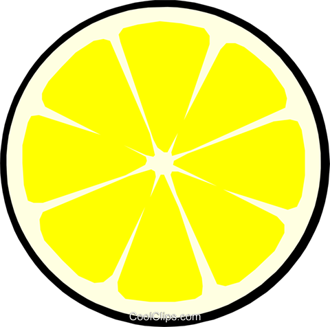 Lemon Slice Royalty Free Vector Clip Art Illustration - Fukuoka (480x476)