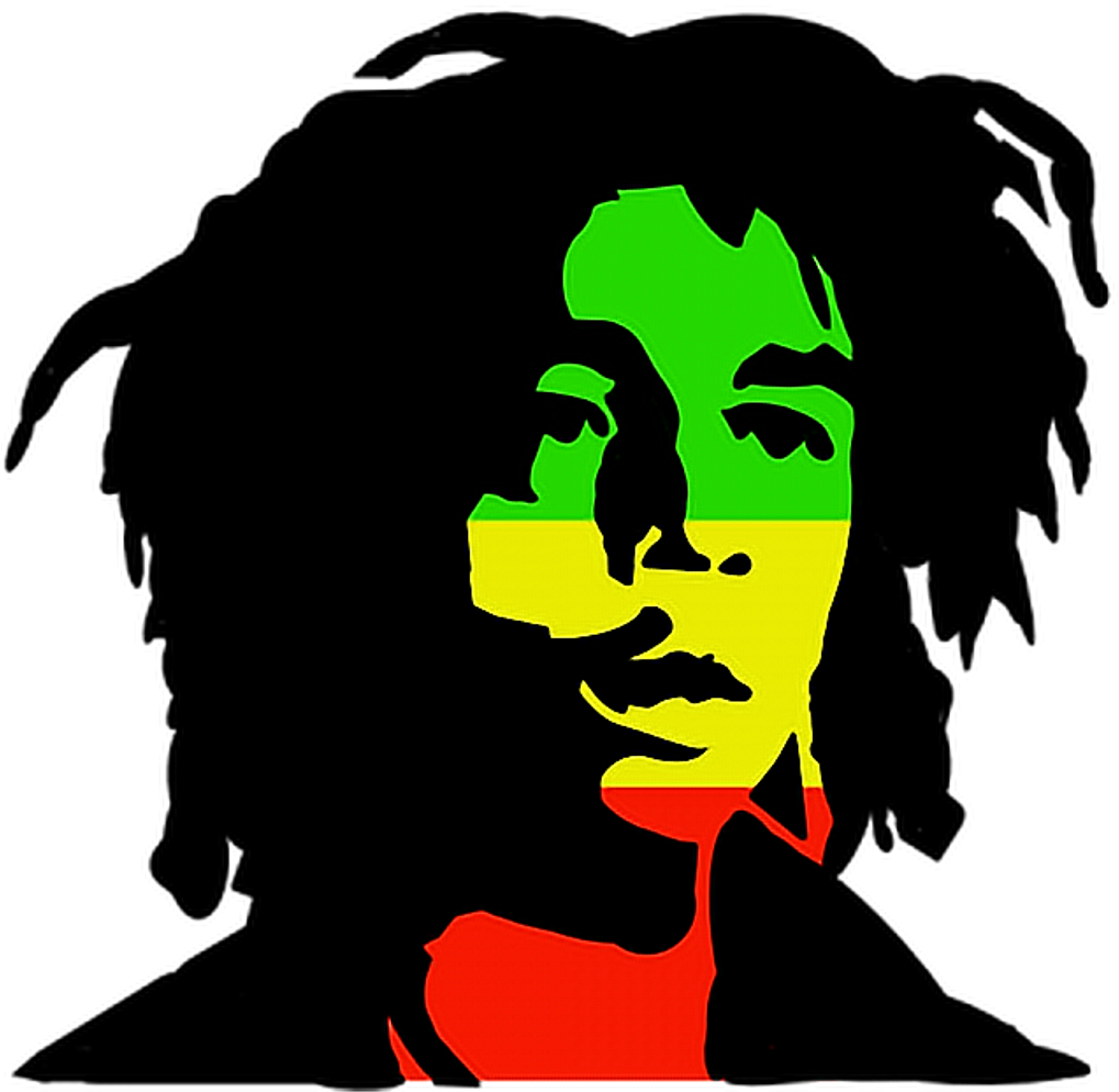 Bobmarley Bobmarleyfans Reggae Freetouse Freetoedit - Bob Marley Stencil (1024x1024)